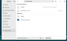 Gnome-Datei-Explorer-Verbindung